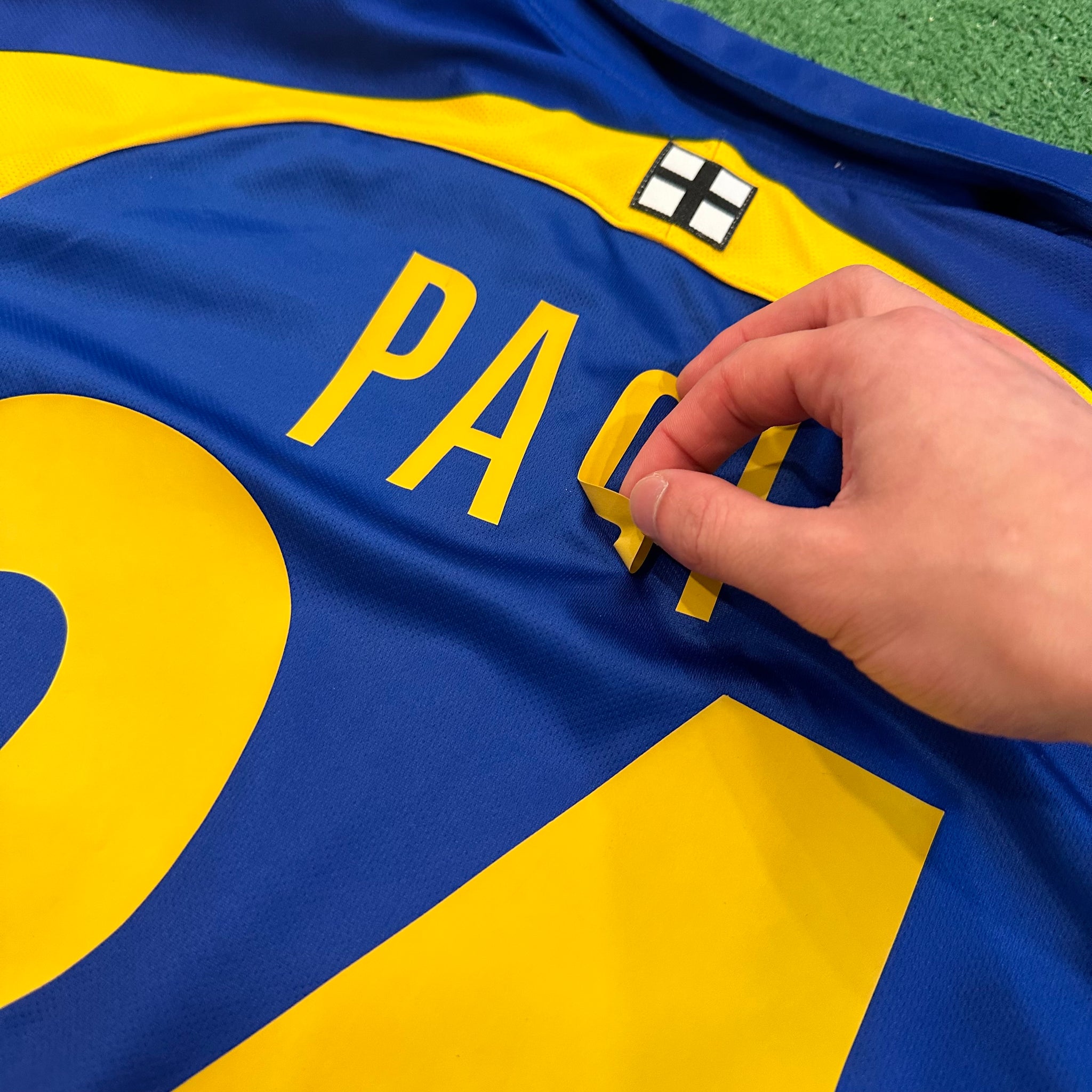 Vintage Errea Parma Calcio #24 Paci 2008/09 Away Football Kit (L)