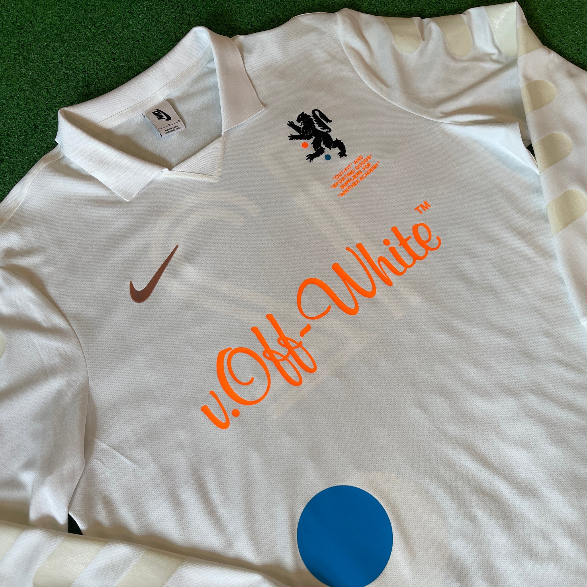 Nike Off-White Virgil Abloh Mercurial White Nike Lab NRG Soccer Jersey (L)