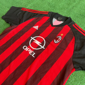 Vintage Adidas AC Milan 2002/03 Home Football Kit (L)