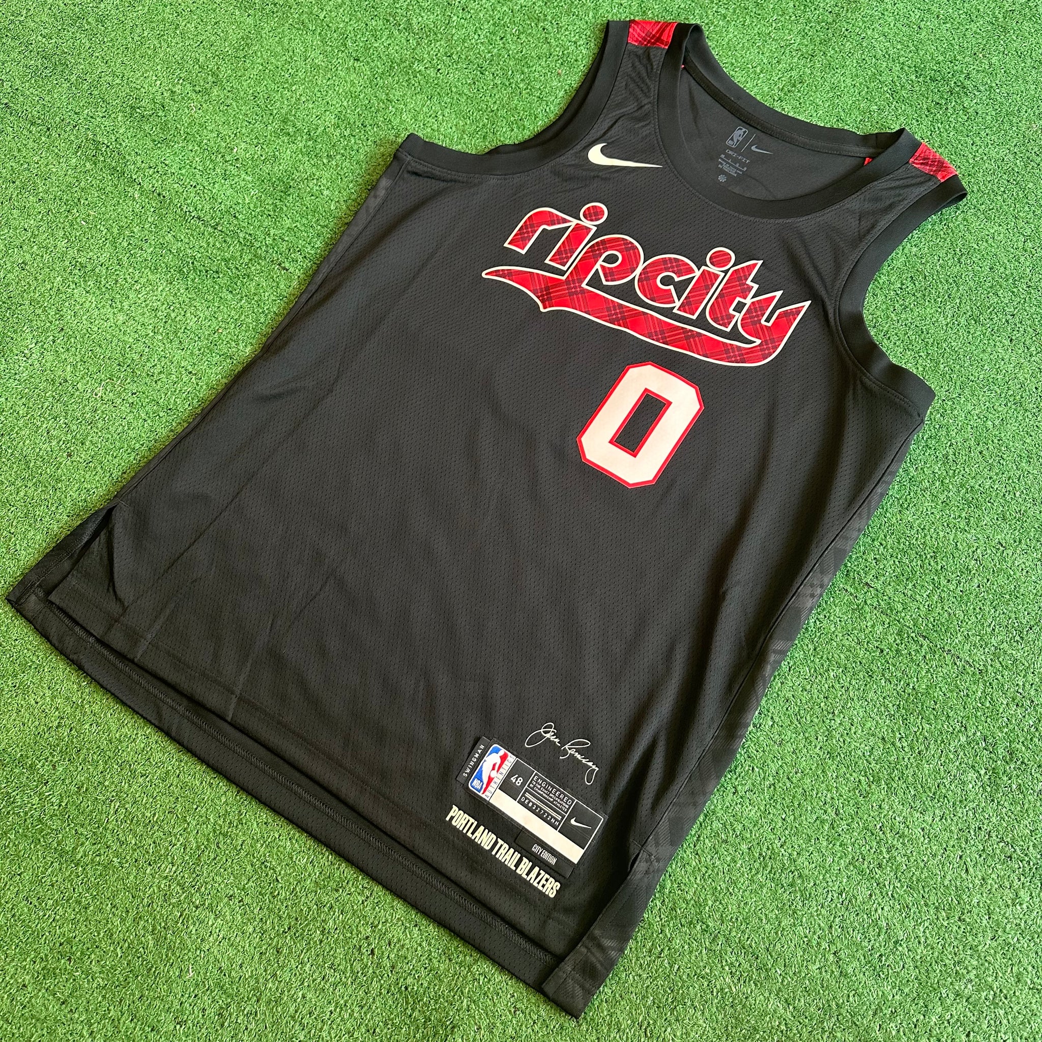 Nike Portland Trail Blazers #0 Lillard NBA Basketball Jersey (L)
