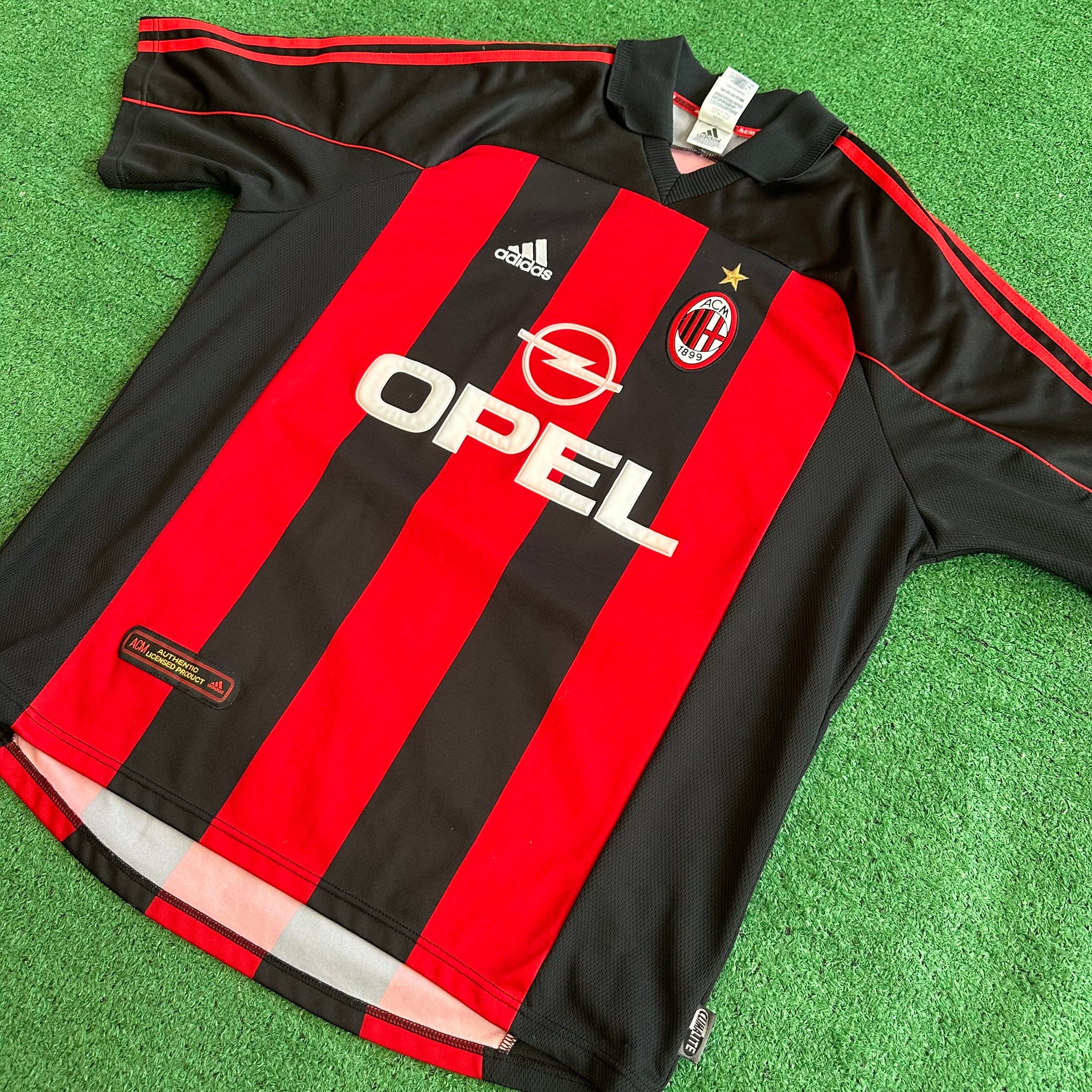 Vintage Adidas AC Milan #3 Maldini 2000/02 Home Football Kit (XL)