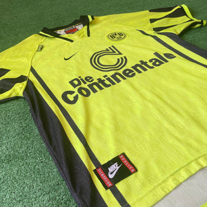 Vintage Nike Borussia Dortmund 1996/97 Home Football Kit (L)