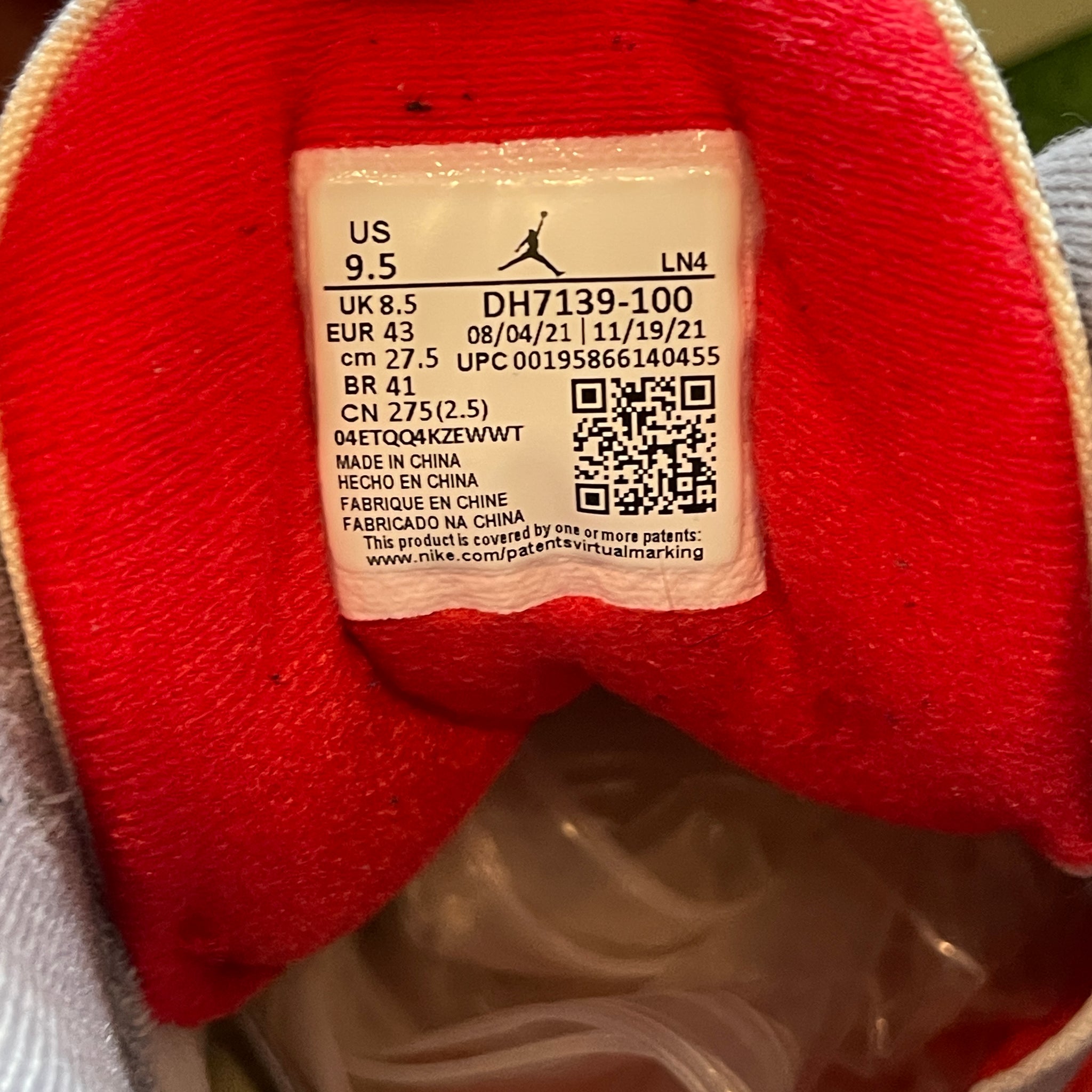 Jordan 3 Retro Muslin DH7139-100 (9.5)