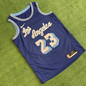 Nike LA Lakers City Edition Lebron James NBA Swingman Jersey CN1027-404 (M)
