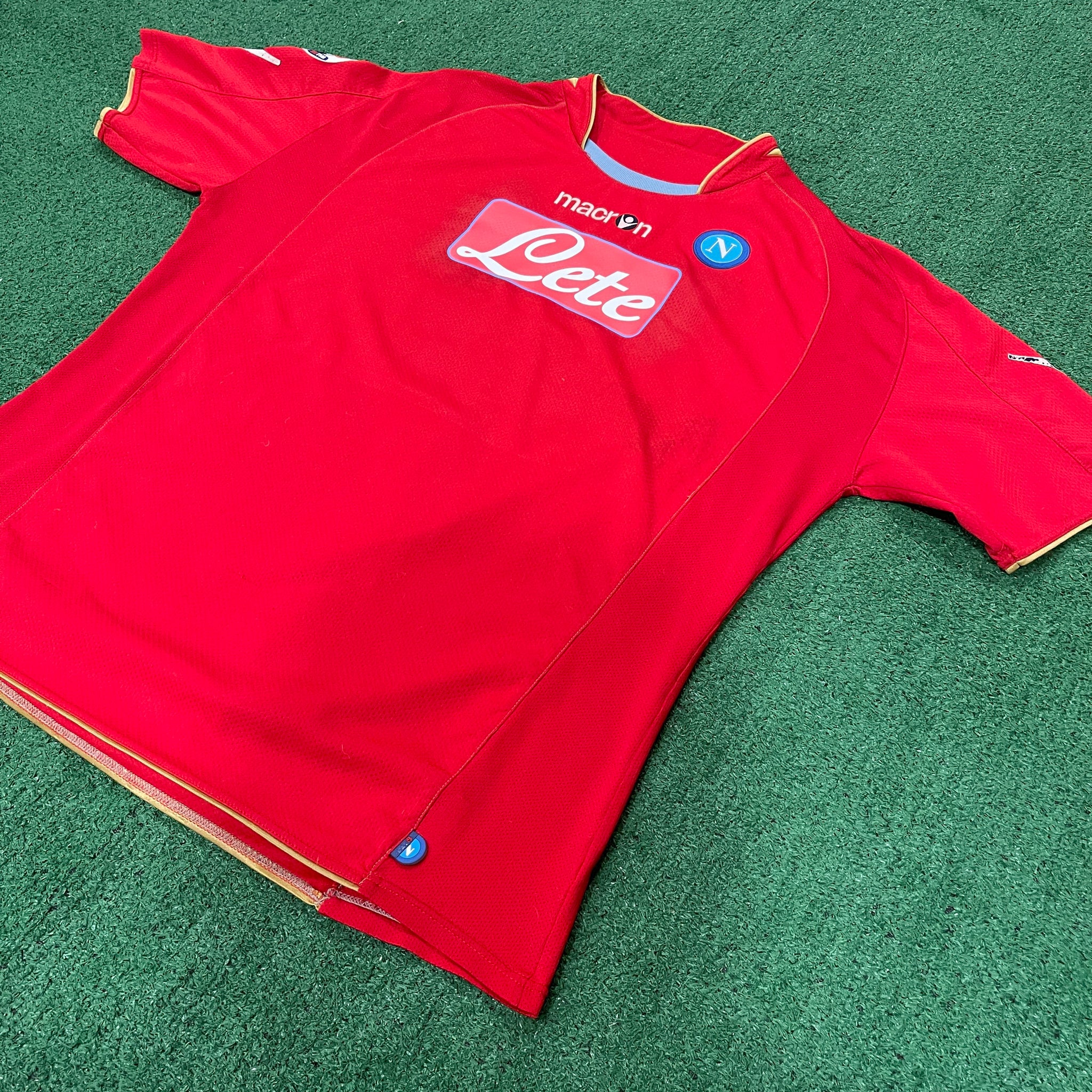 Macron SSC Napoli #7 Lavezzi 2009/10 Third Football Kit (XL/XXL)