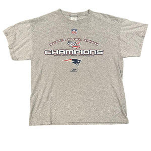 Vintage Reebok Super Bowl 36 Patriots Champions T-Shirt (L)