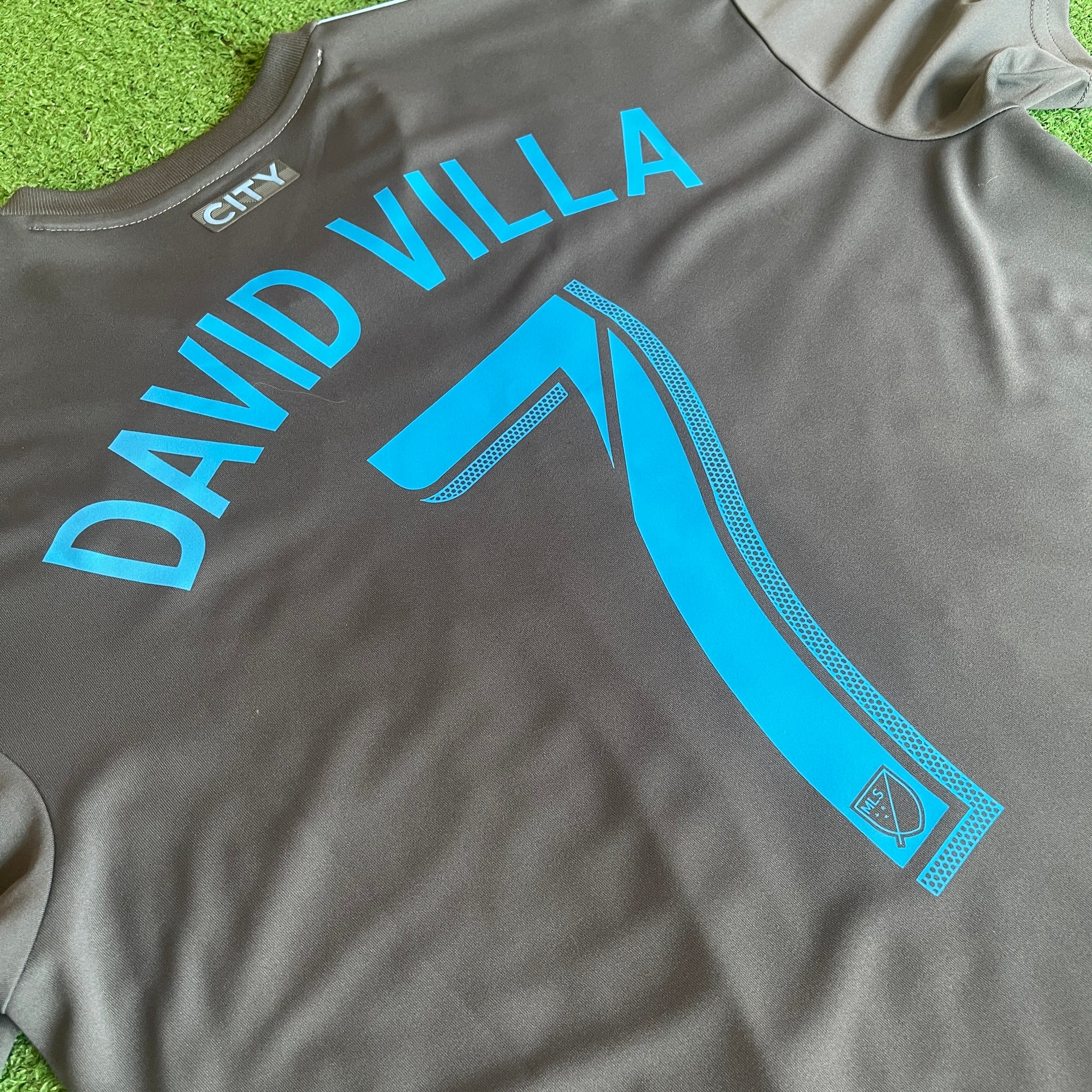 Adidas New York City FC #7 David Villa 2019 Away Football Kit (M)