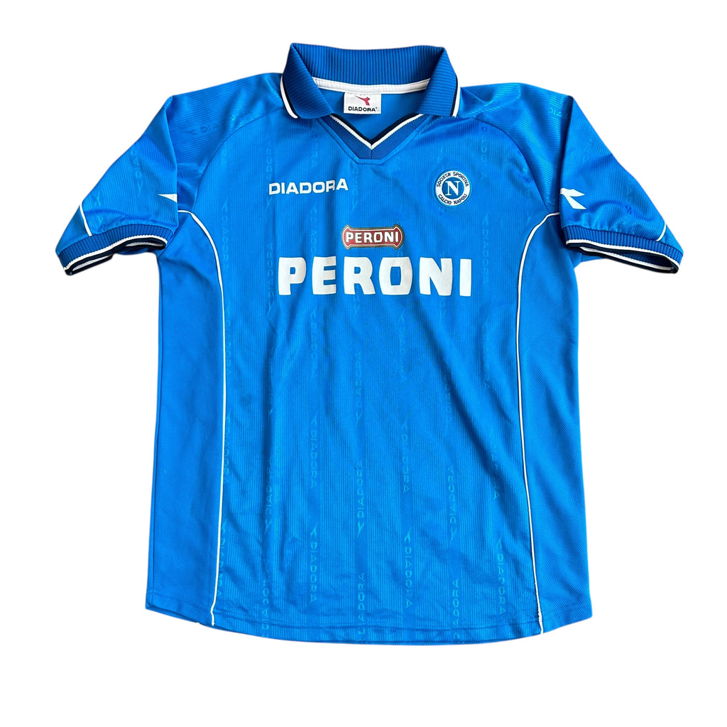 Vintage Diadora SSC Napoli 2000/01 Home Football Kit (XL)