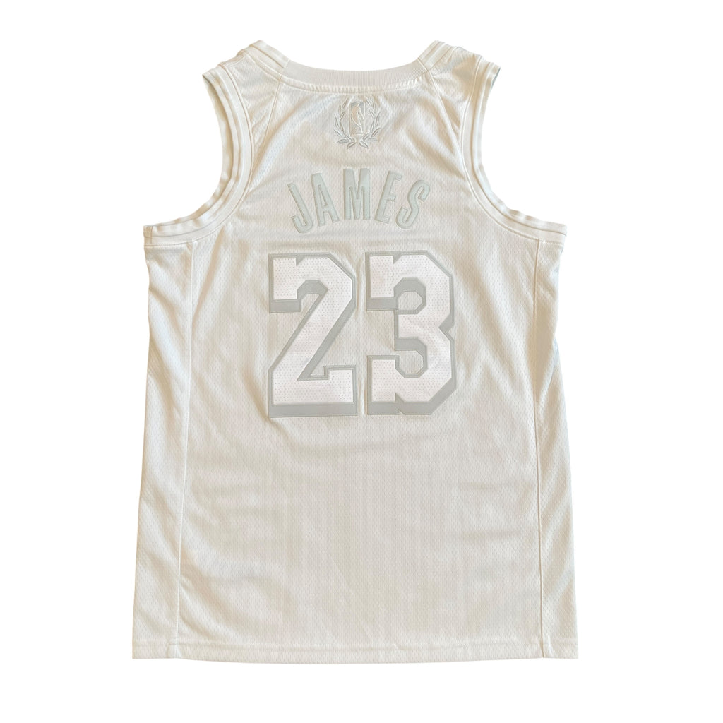 Nike LA Lakers LeBron James MVP Swingman White NBA Jersey (M)