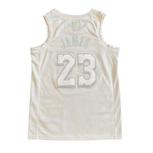 Nike LA Lakers LeBron James MVP Swingman White NBA Jersey (M)