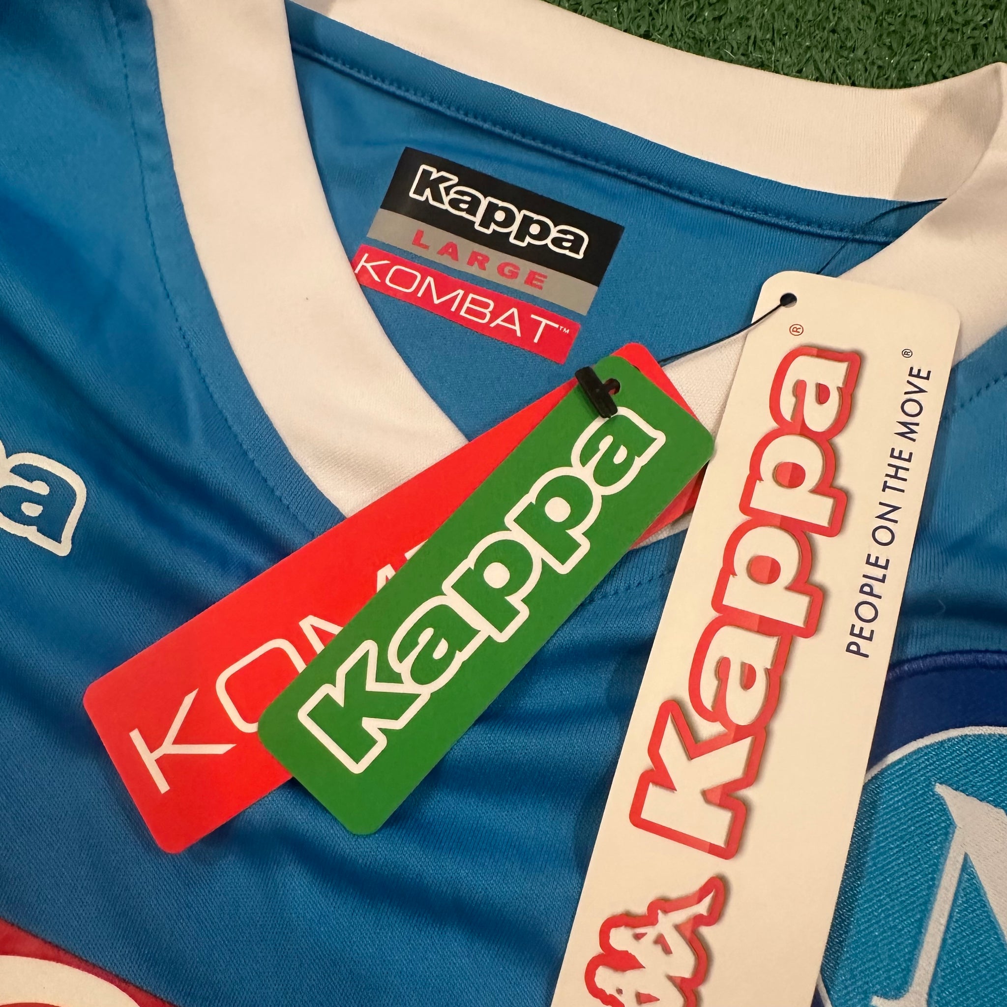 Kappa SSC Napoli #14 Mertens 2015/2016 Home Football Shirt (L)