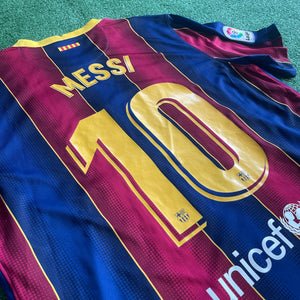 Nike FC Barcelona #10 Messi 2020/21 Home Football Kit (XL)