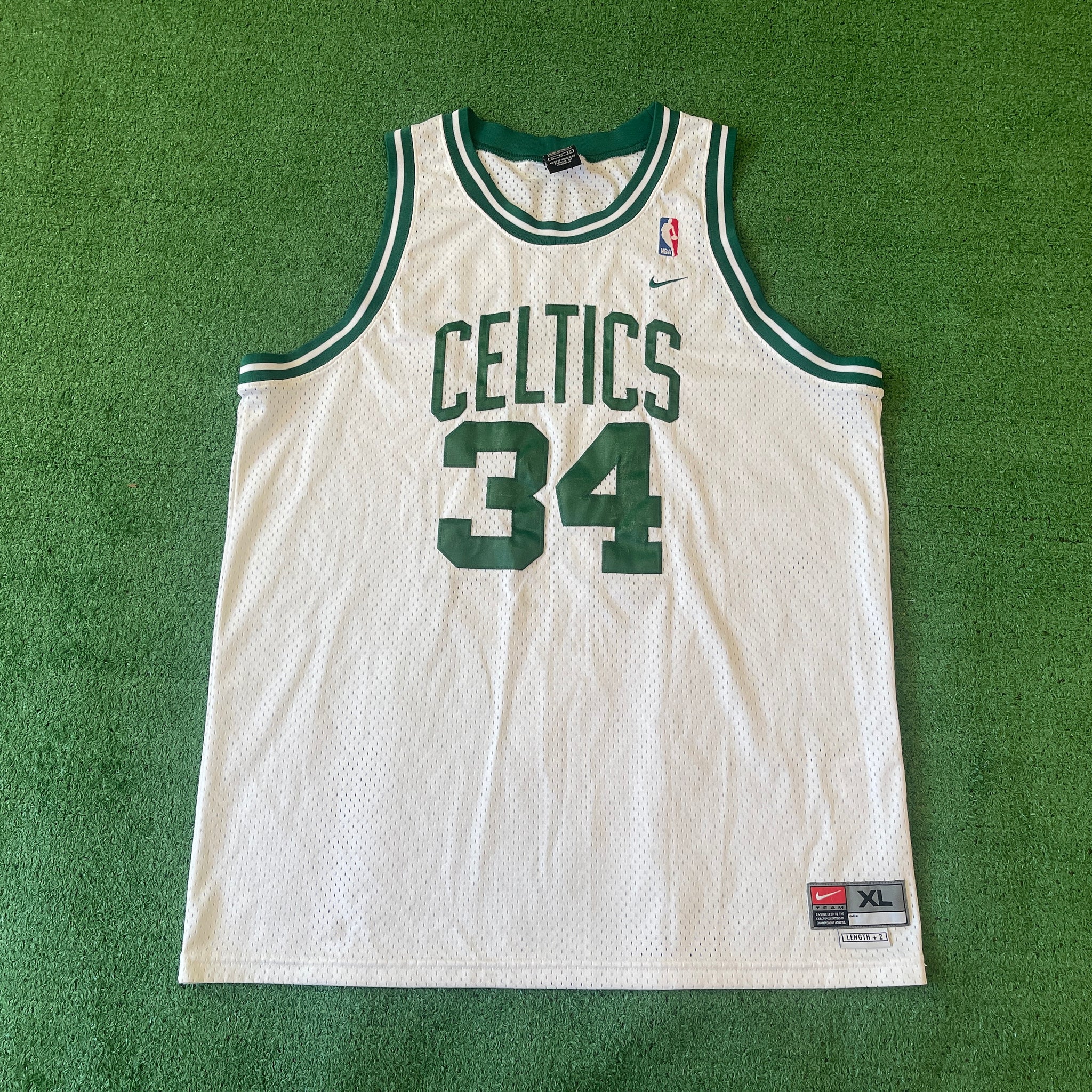 Vintage Nike Team Boston Celtics #34 Pierce NBA Basketball Jersey (XL)