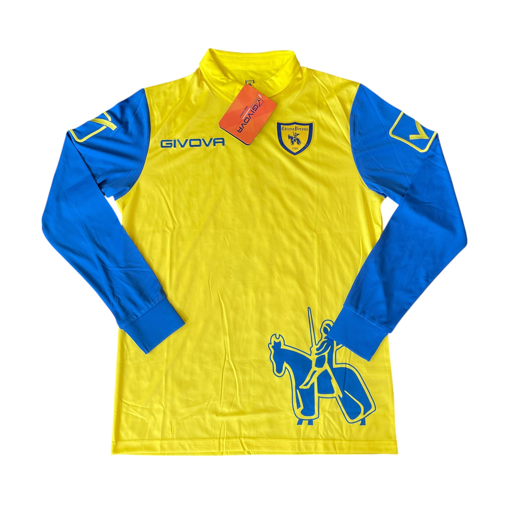 Givova Chievo Verona 2020/21 Home L/S Football Kit (M)