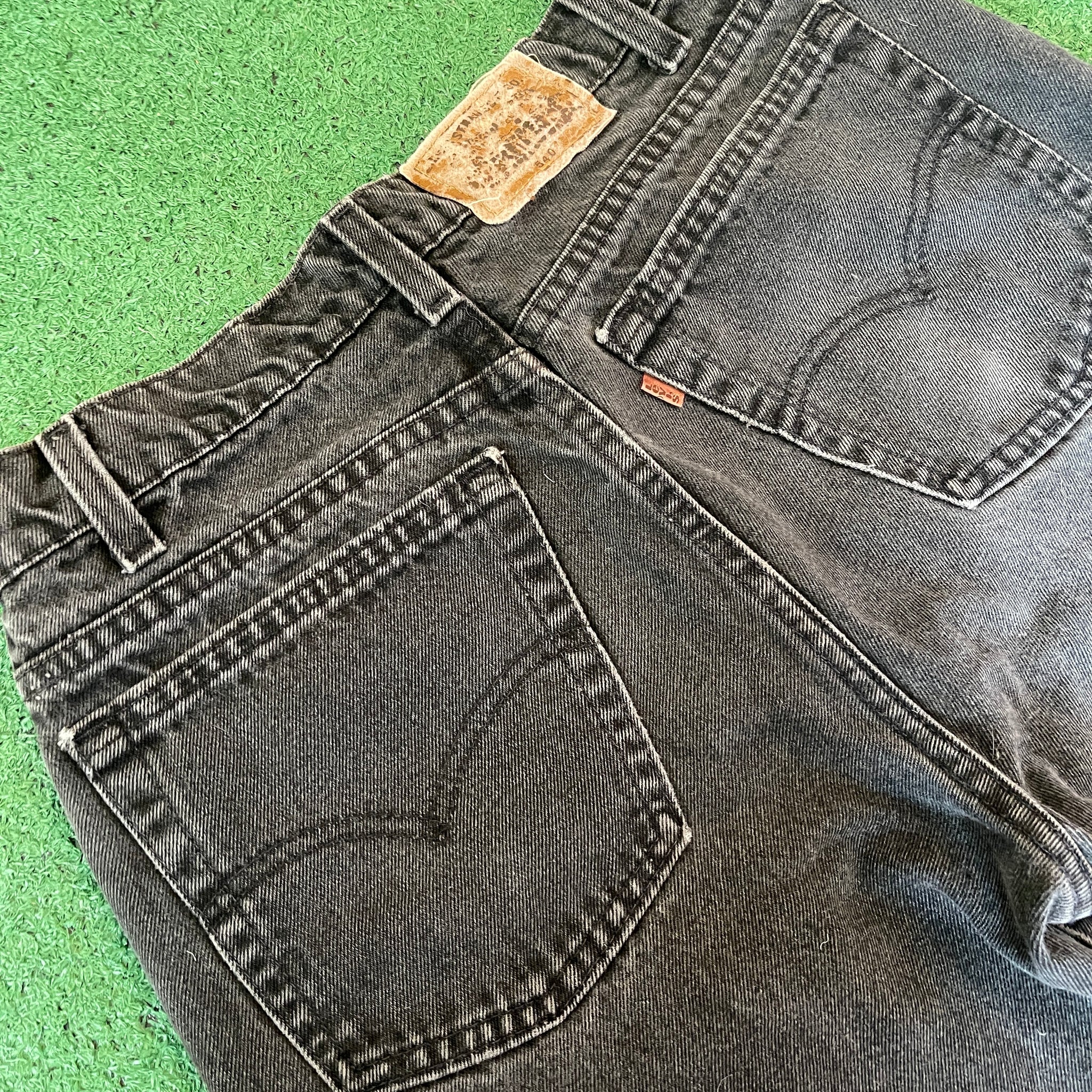 Vintage Levis 540 Black Charcoal Jeans (30X30)