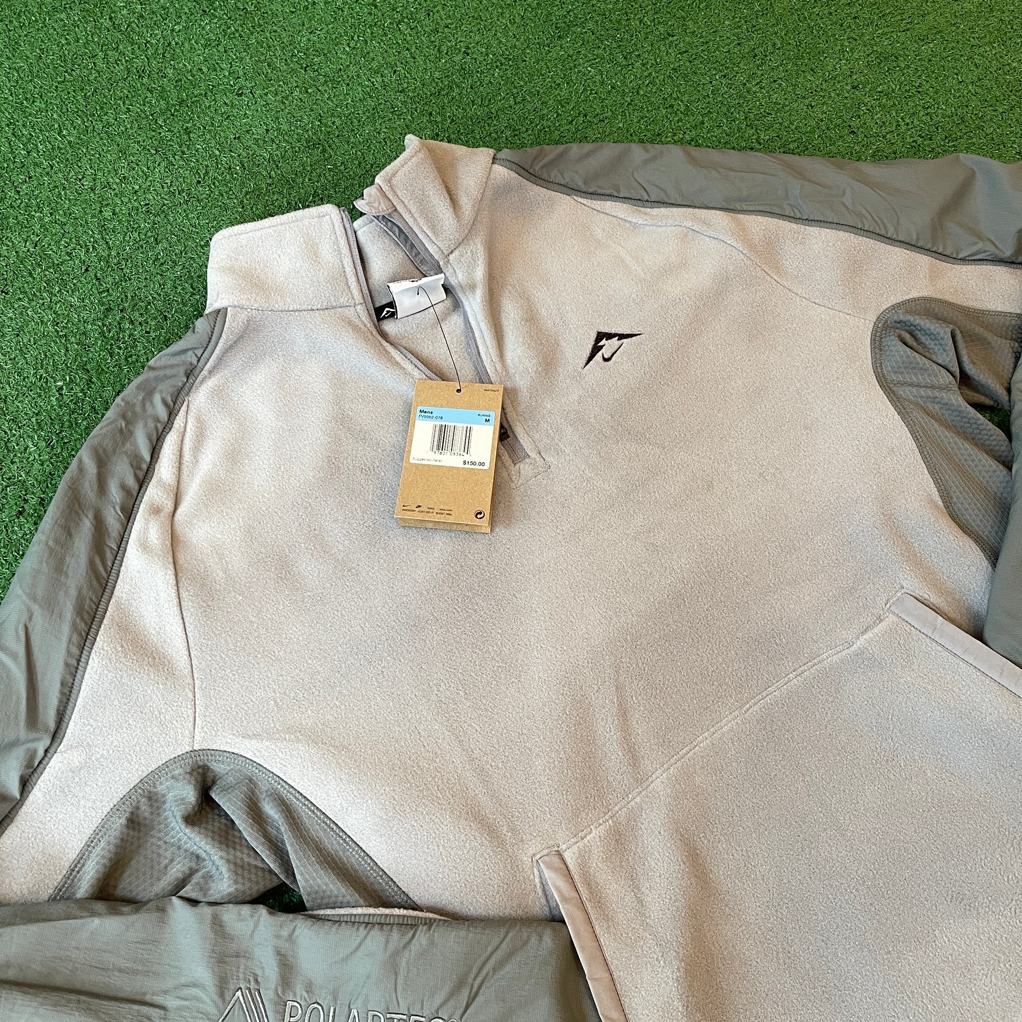 Nike Trail Polartec Quarter Zip Fleece Shirt (M)