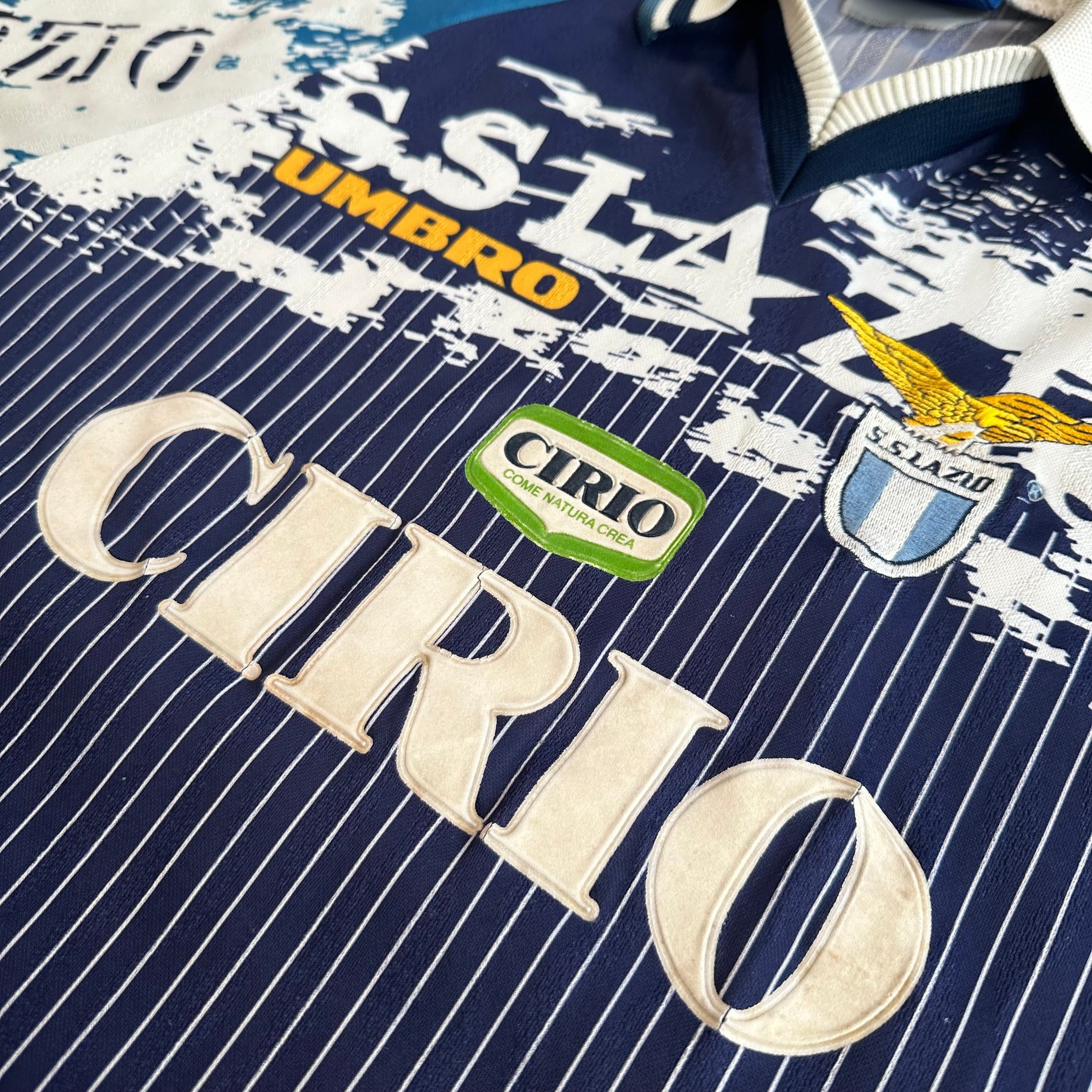 Vintage SS Lazio #11 Signori 1996/97 Third Football Kit (XL)