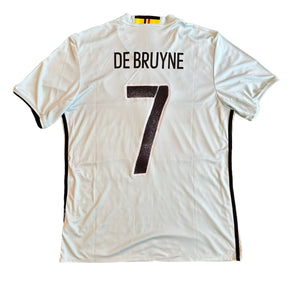 Adidas Belgium #7 De Bruyne 2016 Away Football Kit (L)