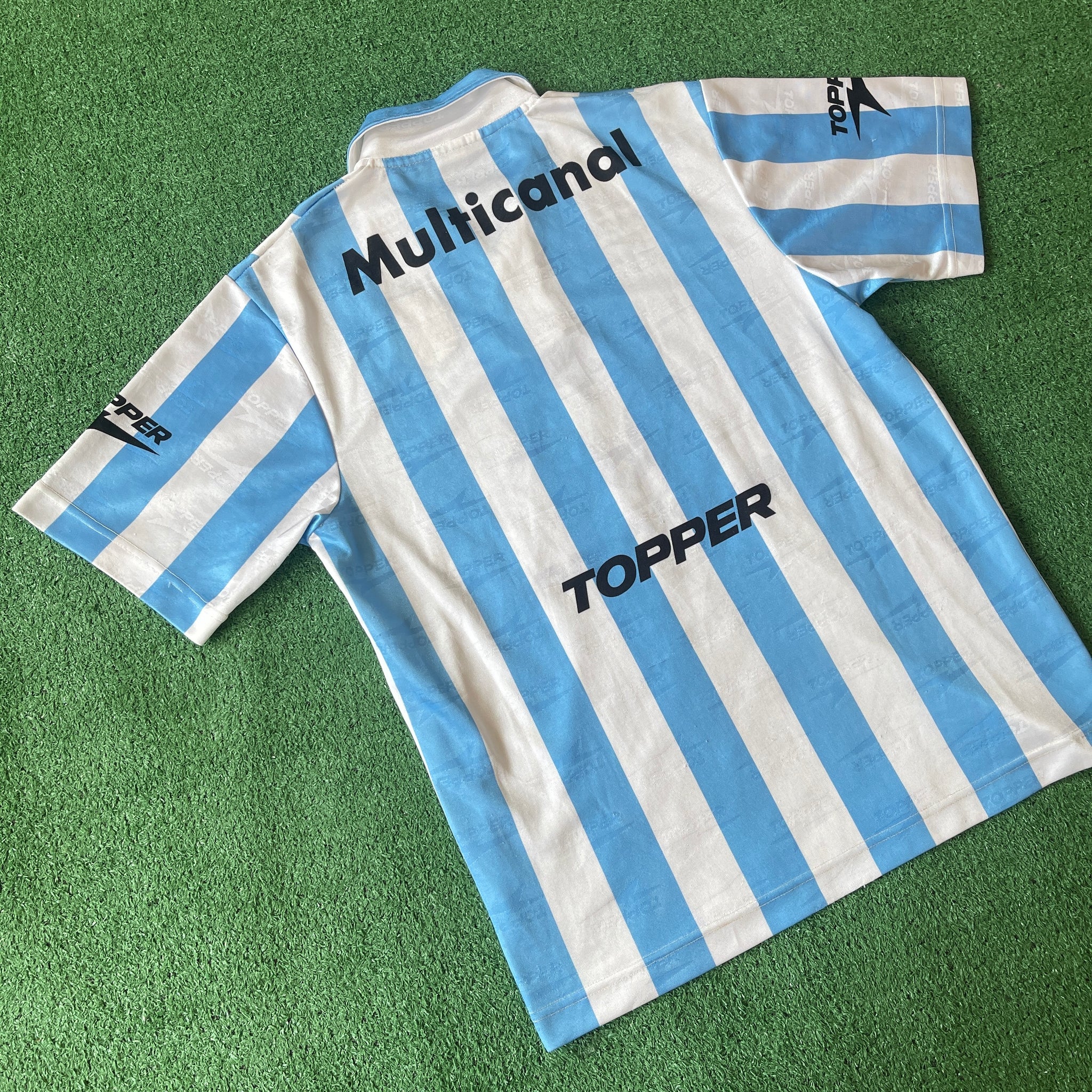 Vintage Topper Racing Club De Avellaneda 1997/98 Home Football Kit (M)