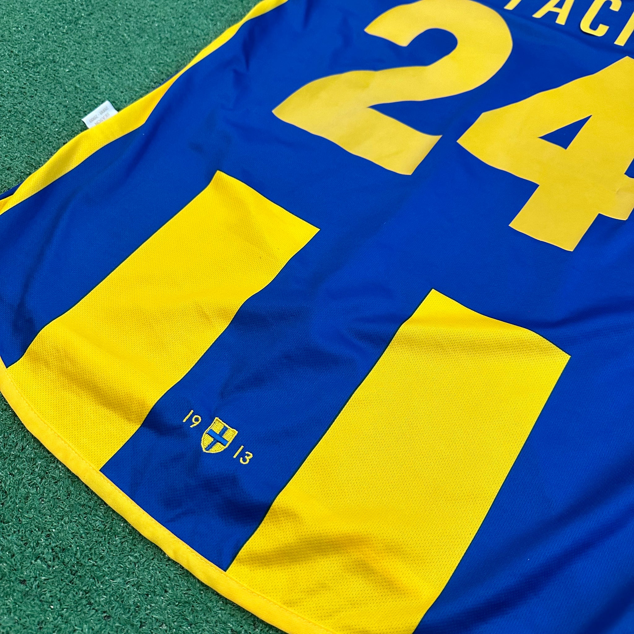 Vintage Errea Parma Calcio #24 Paci 2008/09 Away Football Kit (L)