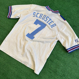 Vintage Adidas Karlsruher SC #7 Schuster 1996/98 Home Soccer Jersey (M/L)