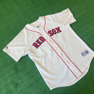 Vintage Majestic Boston Red Sox #34 Ortiz MLB Baseball Jersey (L)