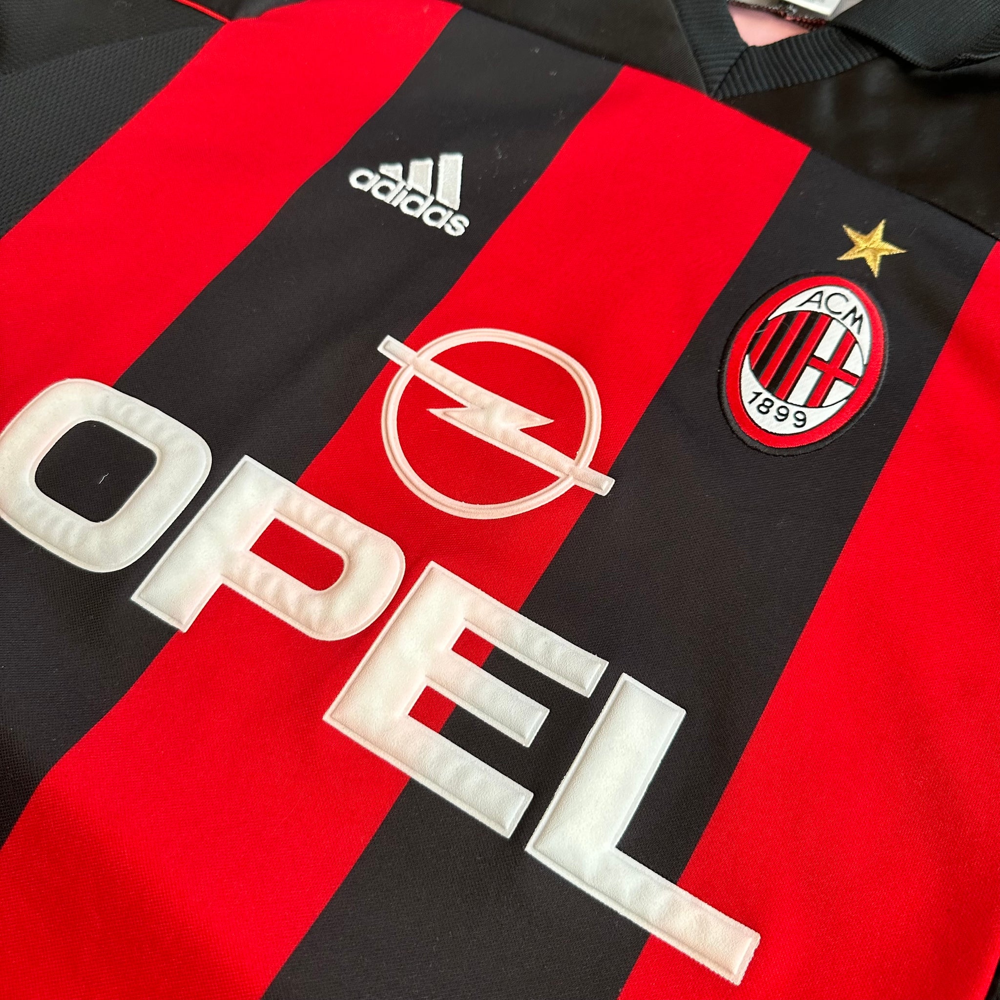 Vintage Adidas AC Milan #3 Maldini 2000/02 Home Football Kit (XL)
