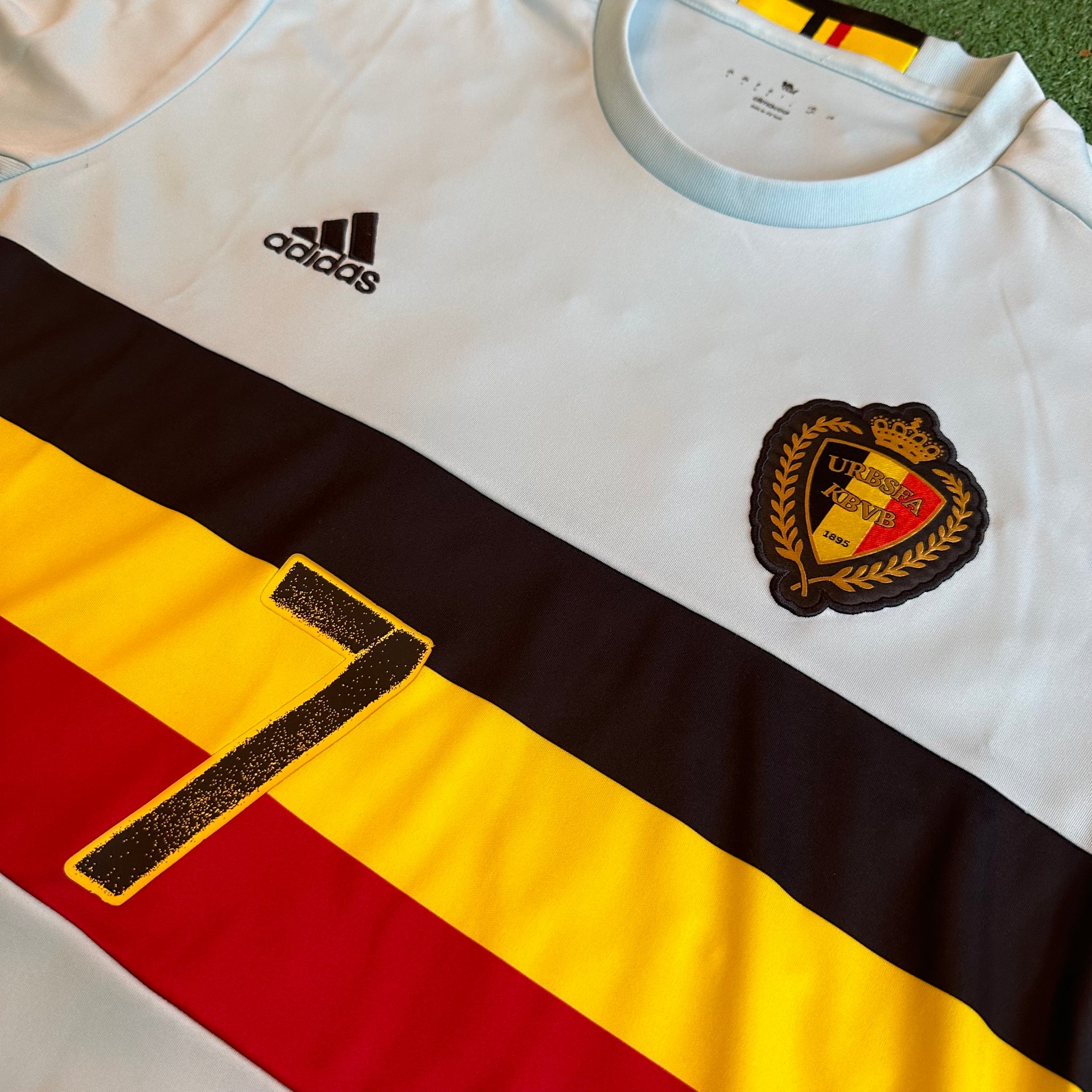 Adidas Belgium #7 De Bruyne 2016 Away Football Kit (L)