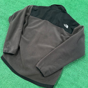 The North face Pocket Brown Black Full-Zip Fleece Jacket (L)