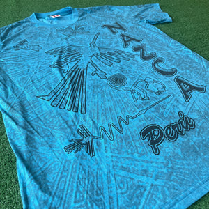Vintage RUFYAR'S Peru NAZCA All-Over Graphic Tee (XL)