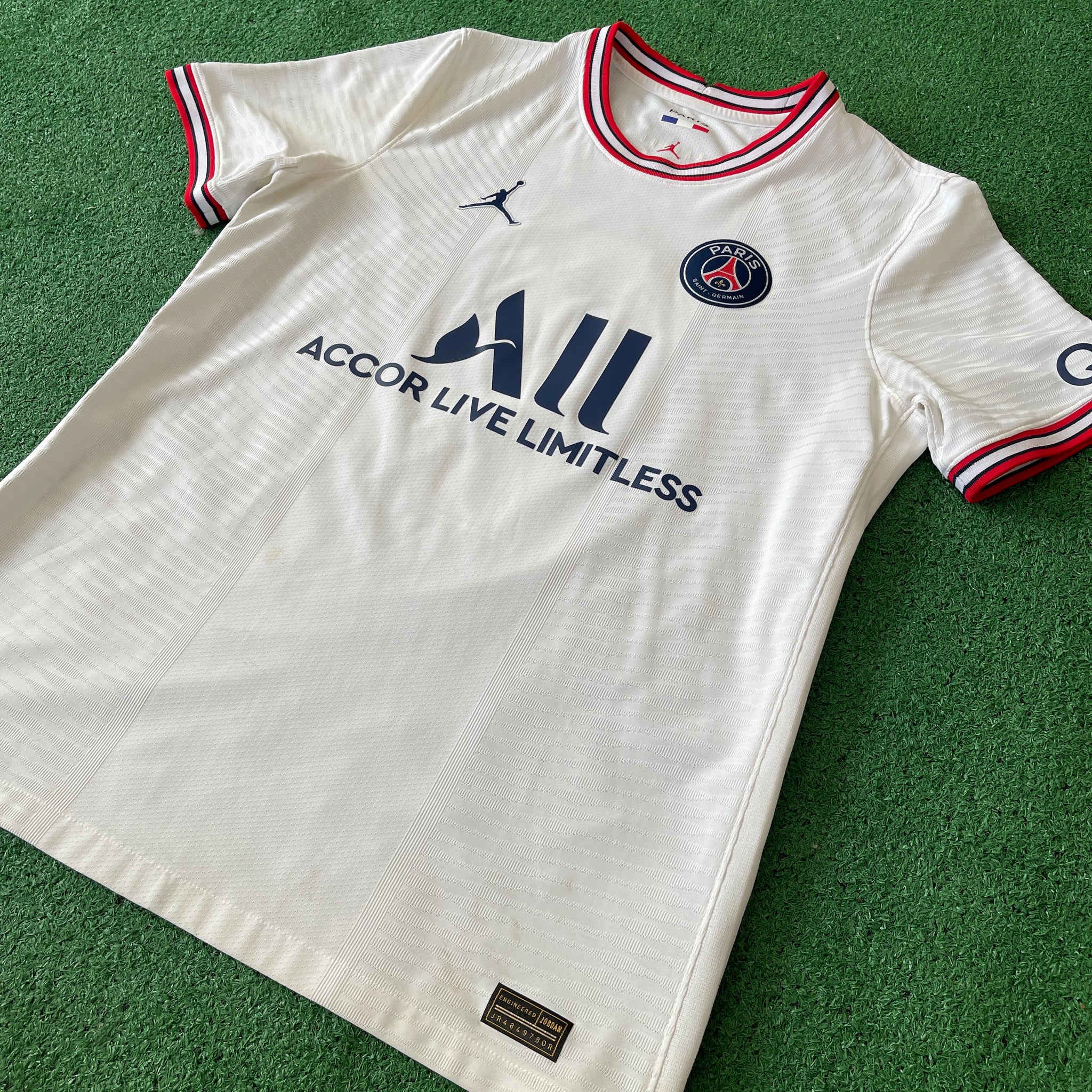 Jordan PSG #7 Mbappe 2021/22 Fourth Player Version Football Kit (L)