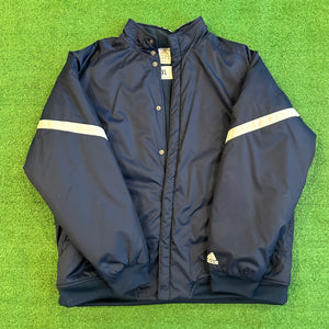 Adidas Y2K Button Up Quilted Athletic Jacket (XL)