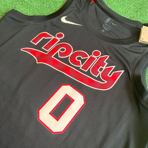 Nike Portland Trail Blazers #0 Lillard NBA Basketball Jersey (L)