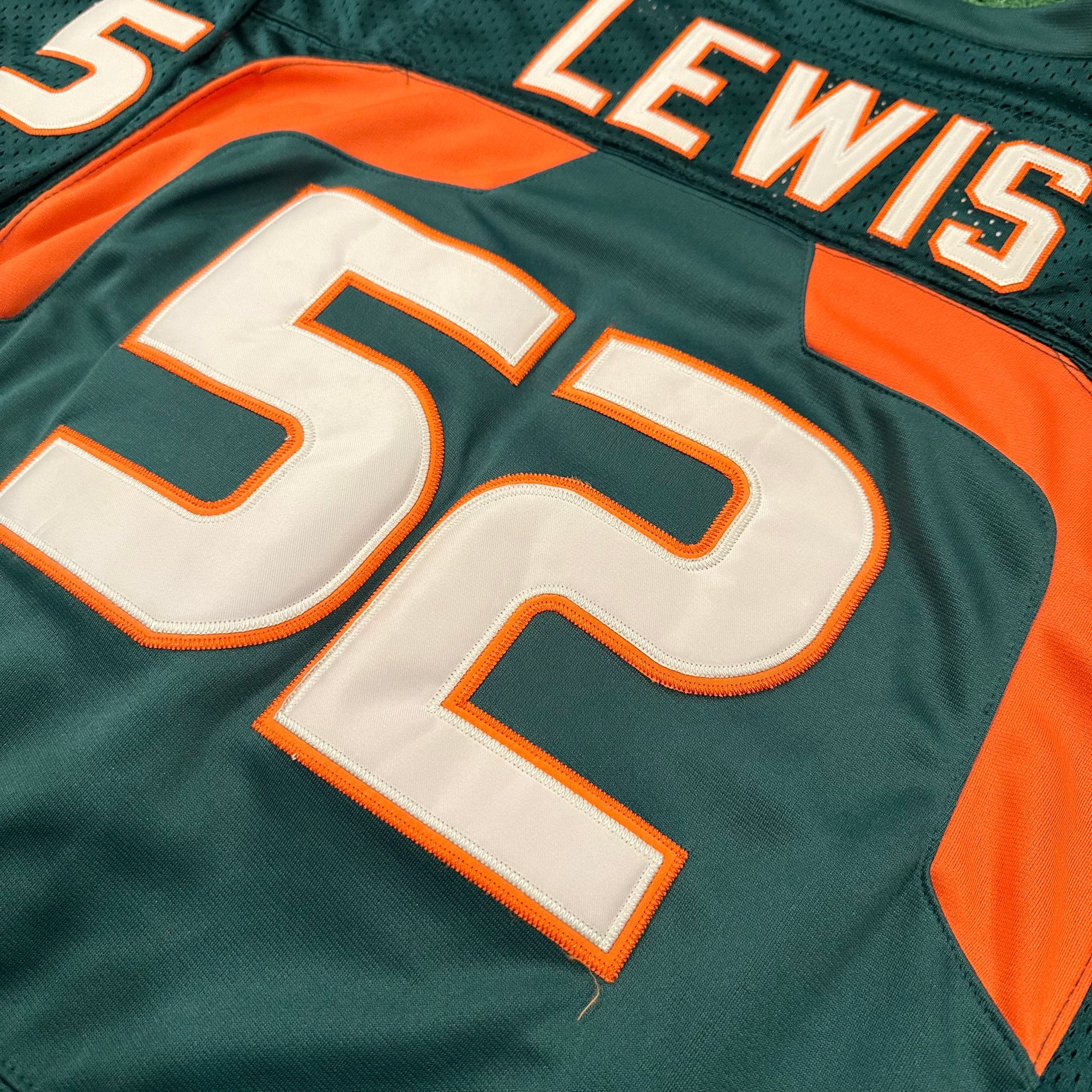 Vintage Nike Team Miami Hurricanes # 52 Ray Lewis ACC Jersey (52)