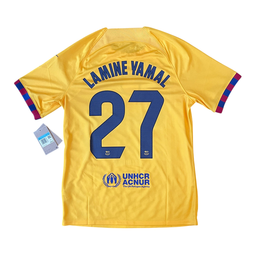 Nike FC Barcelona #27 Lamine Yamal 2023/34 Fourth Football Kit (M)