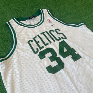 Vintage Nike Team Boston Celtics #34 Pierce NBA Basketball Jersey (XL)