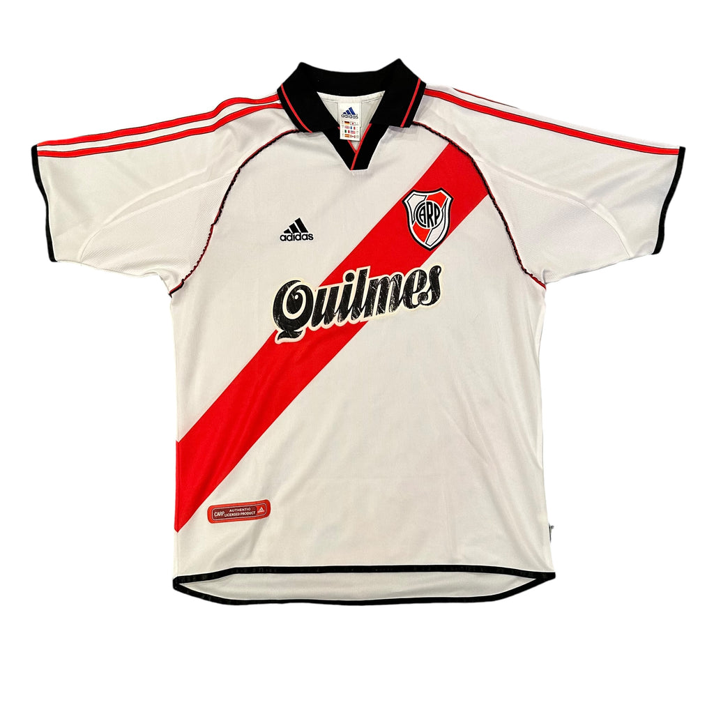 Vintage Adidas River Plate 2000/02 Home Football Kit (L)