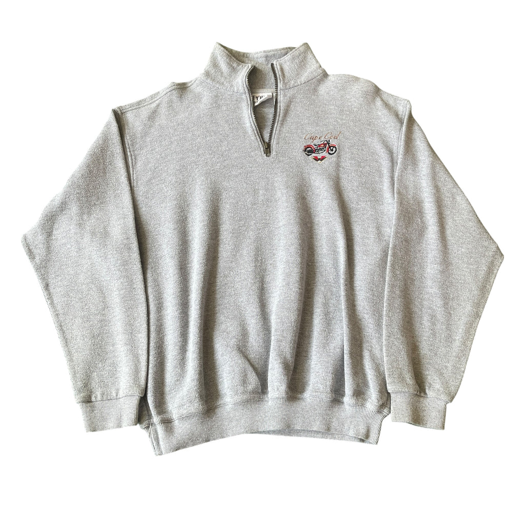 Vintage Diport USA Cape Cod Quater Zip Knit Sweater (M)