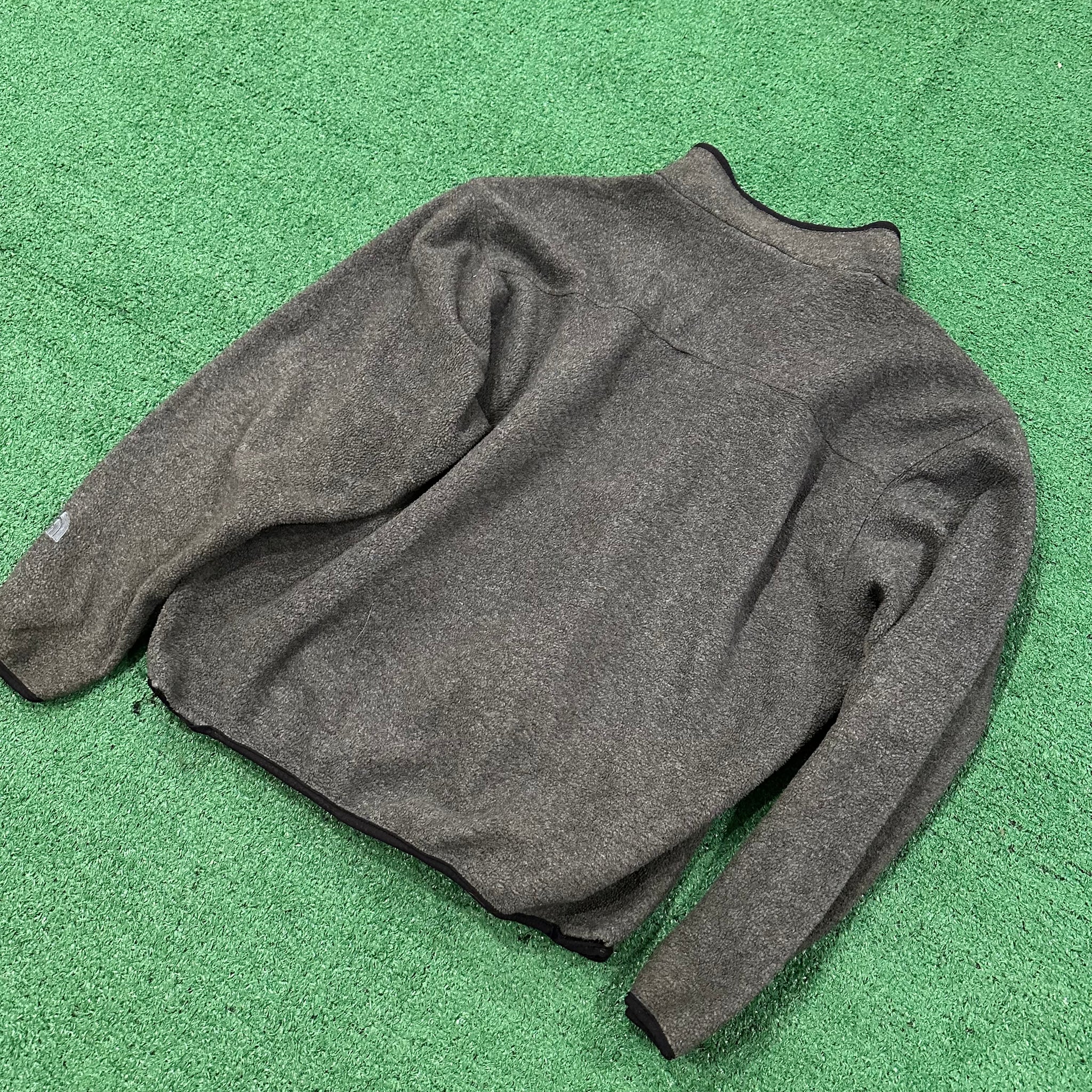 Vintage The North Face Gray Quarter-Zip Fleece (M)