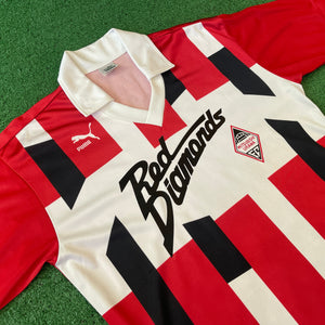 Vintage Puma Urawa Red Diamonds Mitsubishi Motors FC 1992 Home Football Kit (M/L)
