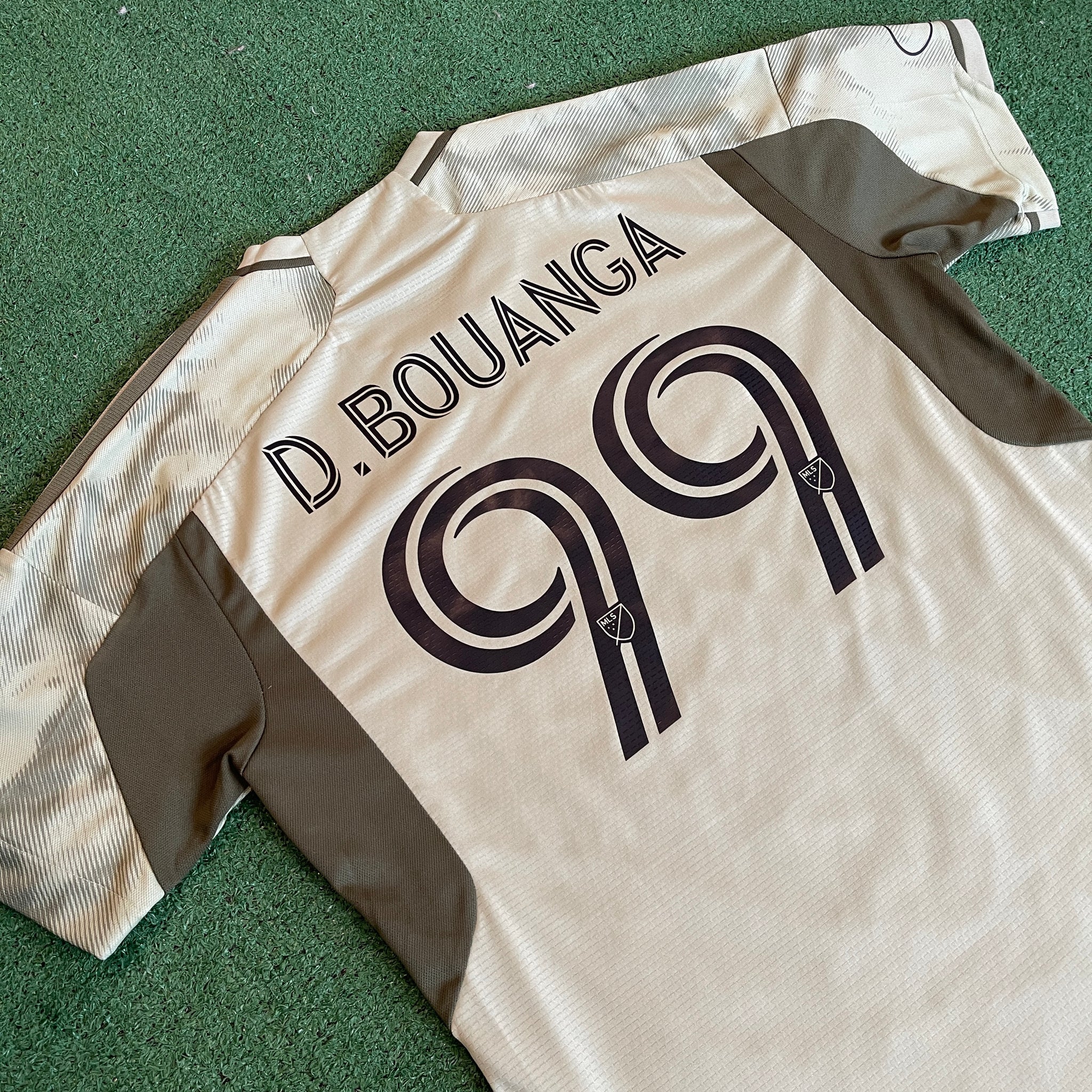 Adidas Los Angeles FC #99 D. Bouanga 2023 Authentic Away Football Kit (L)