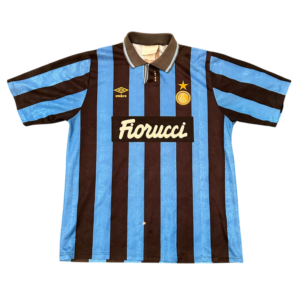 Vintage Umbro Inter Milan 1993/1994 Home Football Kit (L)