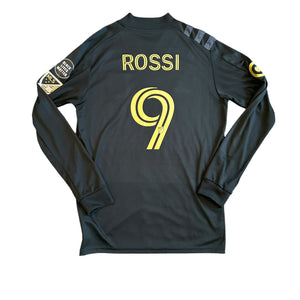 Adidas LAFC #9 Rossi 2020 Home Long-Sleeve Football Kit (M)