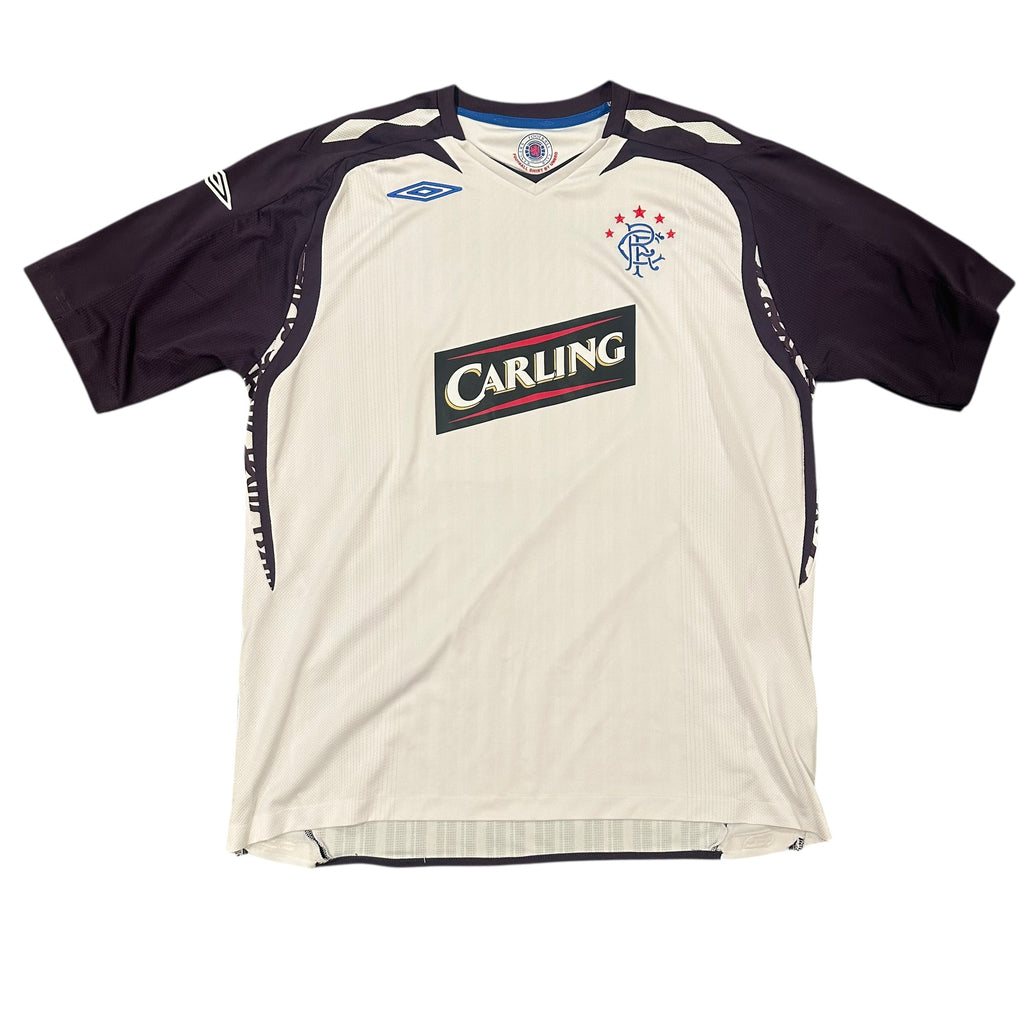 Vintage Umbro Rangers FC 2007/2008 Away Football Shirt (XXL)