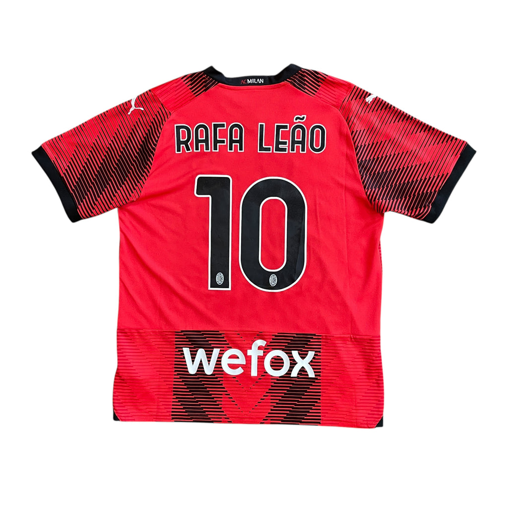 Puma AC Milan #10 Rafa Leao 2023/2024 Home Football Kit (L)
