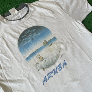 Vintage Santo Activewear Aruba 1995 Graphic T-Shirt (L)