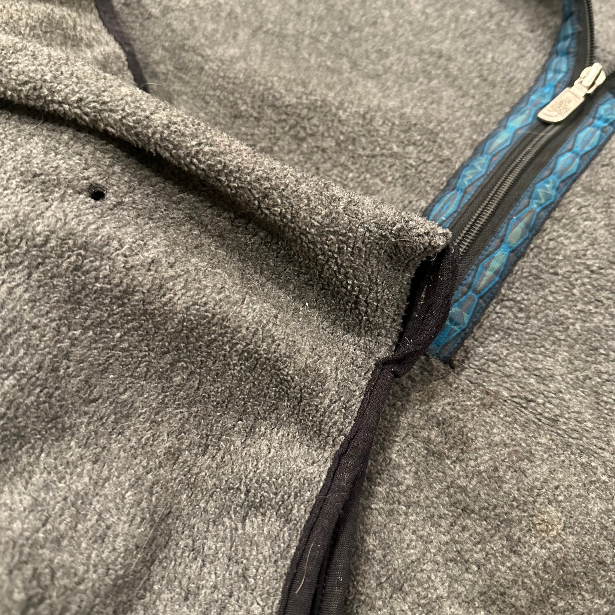 Vintage The North Face Gray Quarter-Zip Fleece (M)