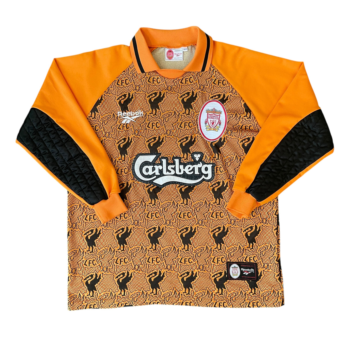 Vintage Reebok Liverpool FC 1996/97 GK Away Football Kit (M) – 2D Soccer