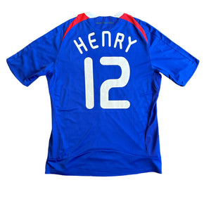 Vintage Adidas France #12 Henry 2008 Home Football Kit (L)