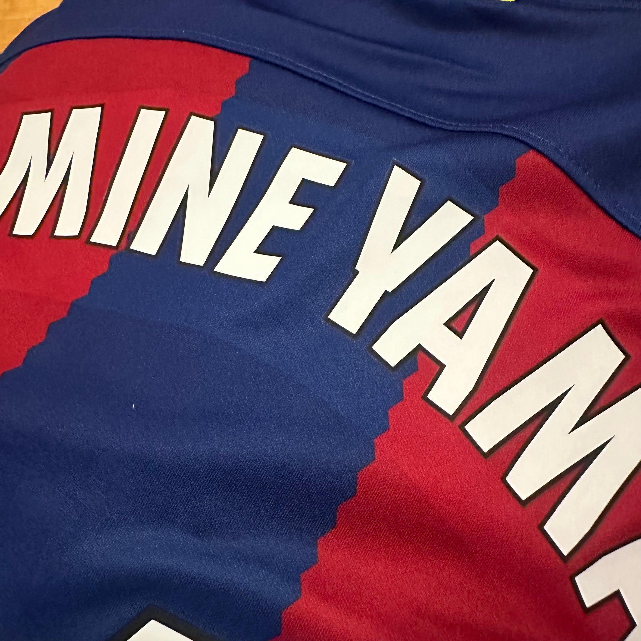 Nike FC Barcelona #27 Lamine Yamal 2023/2024 Home Football Kit (XL)